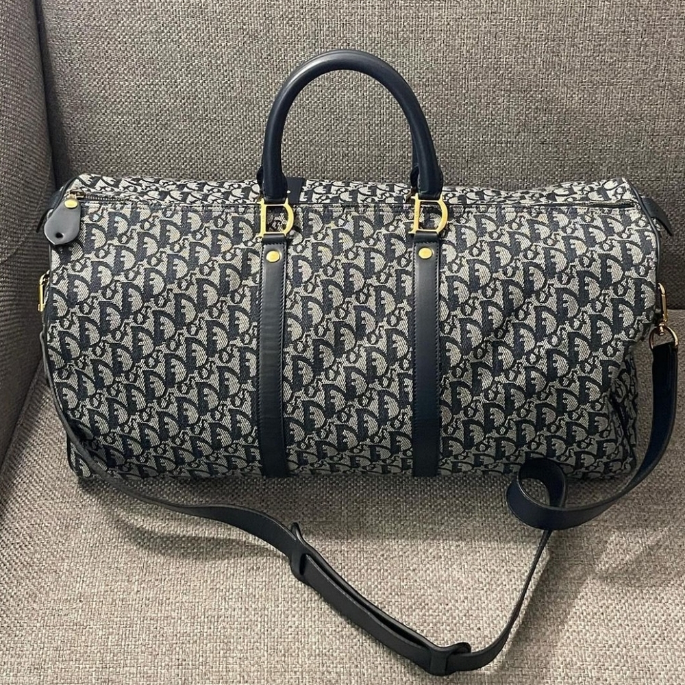 Dior Monogram Duffel Bag - Blue